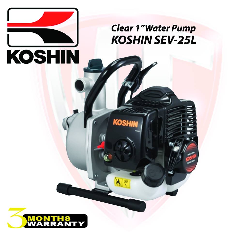 KOSHIN SEV25L 2 STROKE 1'' CLEAR WATER PUMP (3months warranty)